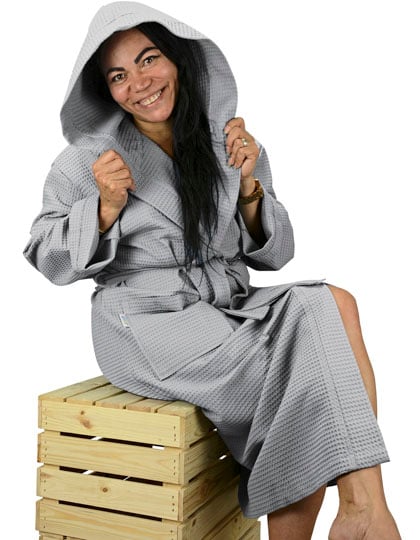 Robezz® Waffle Bathrobe With Hood
