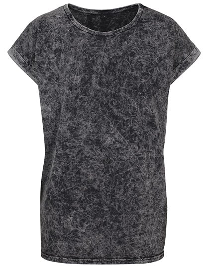 Ladies´ Acid Washed Extended Shoulder Tee