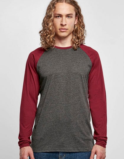 Men´s Contrast Raglan Longsleeve T-Shirt