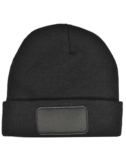 Knitted Hat With Patch