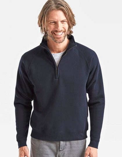 Premium Zip Neck Raglan Sweat