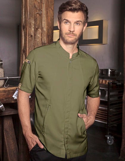 Short Sleeve Chef Jacket Green-Generation