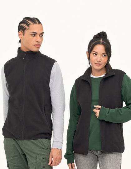 Unisex Factor Zipped Fleece Bodywarmer
