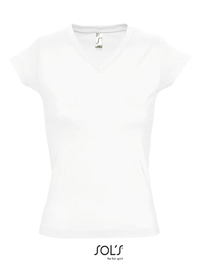 Women´s V-Neck-T-Shirt Moon