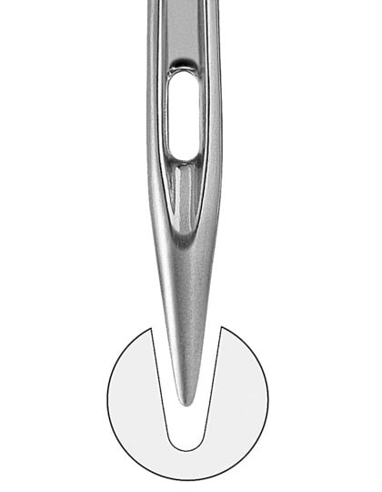 Needles 70 With Half Round Needle Point (100 pcs)