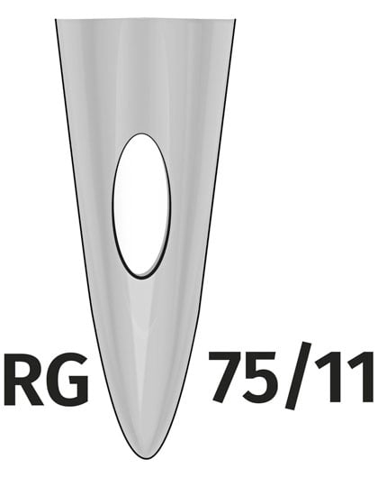 Needles 75 With Semicircular Point For PR Machines (50 pieces)