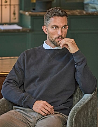 Ribbed Interlock Crew Neck