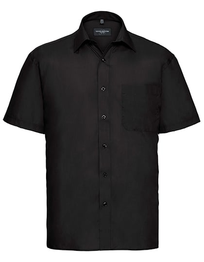 Men's Short Sleeve Classic Polycotton Poplin Shirt