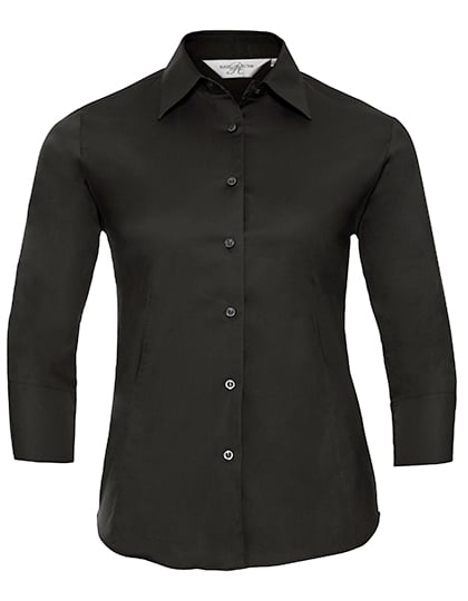Ladies' Long Sleeve Classic Pure Cotton Poplin Shirt