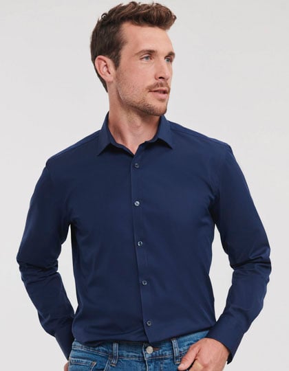 Men's Long Sleeve Fitted Ultimate Stretch Shirt